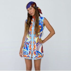 Zara Short Retro Printed Dress SS23